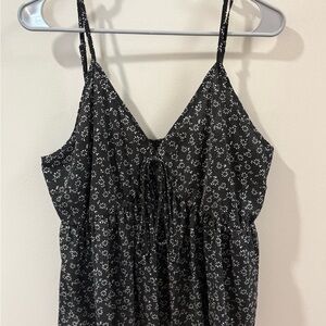 SHEIN Black and White Floral Camisole
